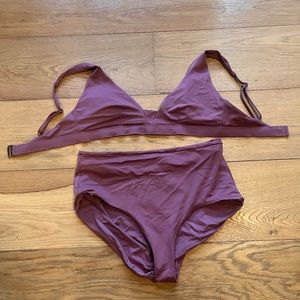 Andie Swim Bikini - The Tahiti Top and The Wide Band High-Waisted Bottom